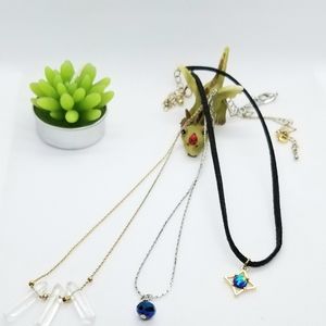 6pc Silver/Gold Tone Fashion Necklaces